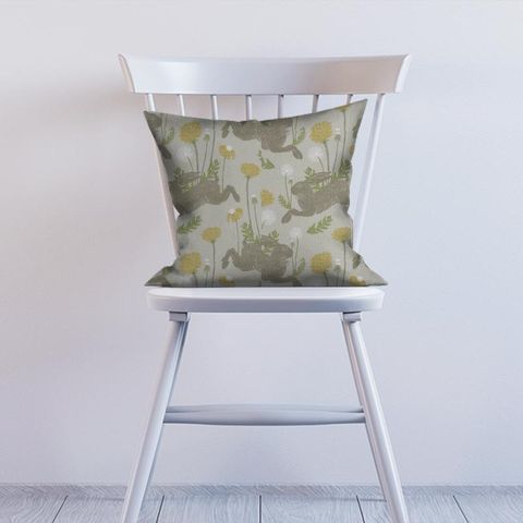 March Hare Linen Cushion