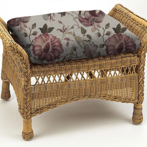 Delilah Winterberry/Linen Box Cushion