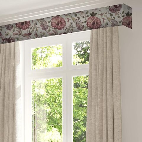 Delilah Winterberry/Linen Pelmet