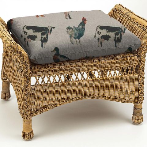 On The Farm Linen Box Cushion