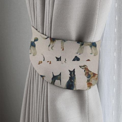 Walkies Linen Tieback