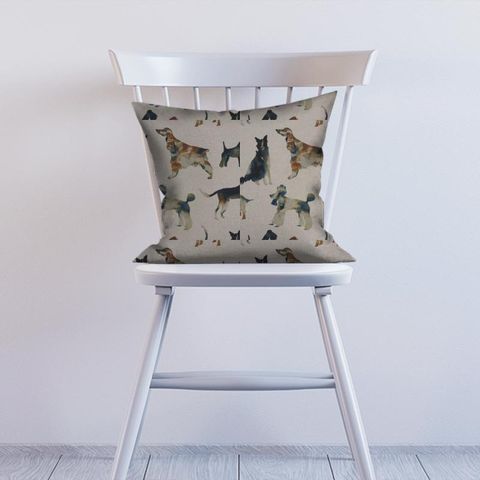 Walkies Linen Cushion