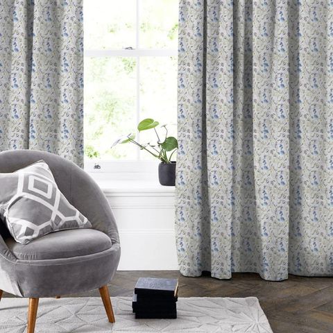 Grove Saxon Blue Made To Measure Curtain