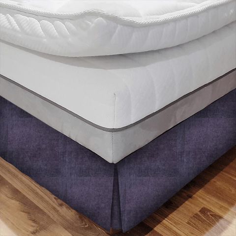 Havana Aubergine Bed Base Valance