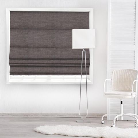 Moray Charcoal Made To Measure Roman Blind