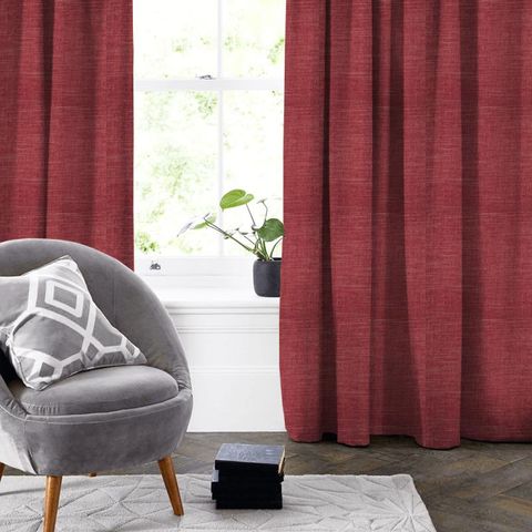 Moray Raspberry Made To Measure Curtain