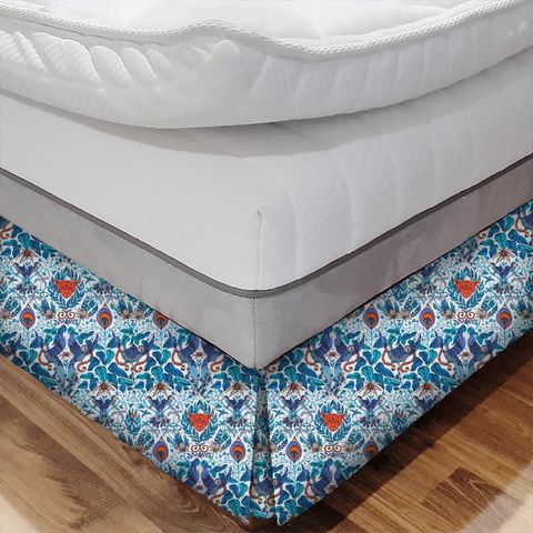 Amazon Blue Bed Base Valance