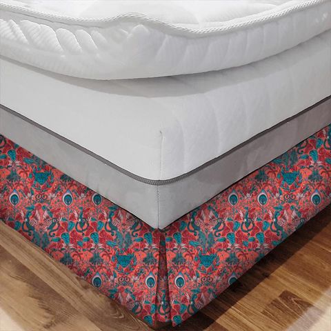 Amazon Red Velvet Bed Base Valance