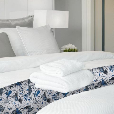 Audubon Blue Bed Runner