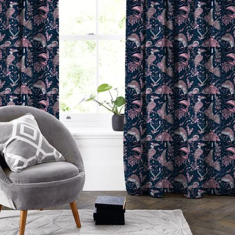 Audubon Pink Made To Measure Curtain