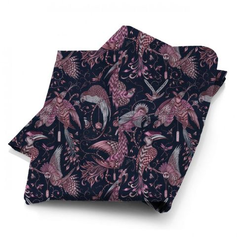 Audubon Pink Velvet Fabric