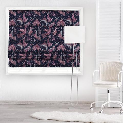 Audubon Pink Velvet Made To Measure Roman Blind