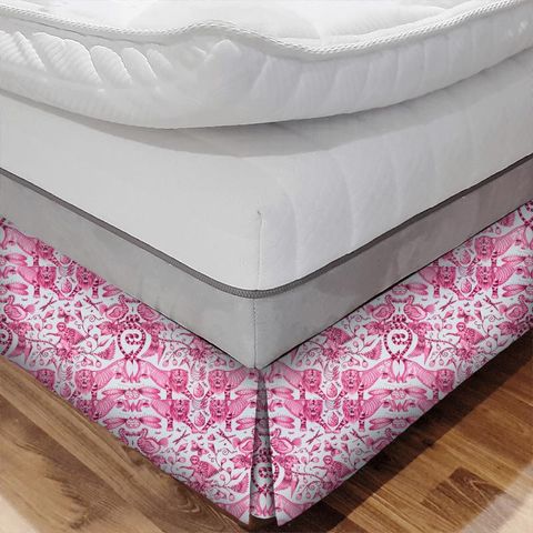 Extinct Magenta Bed Base Valance