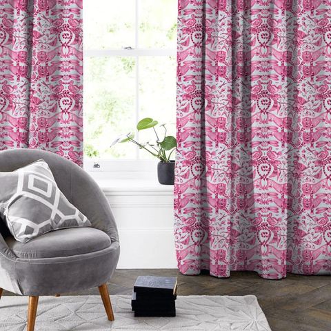 Extinct Magenta Made To Measure Curtain