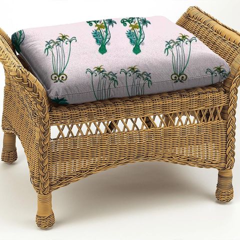 Jungle Palms Pink Box Cushion