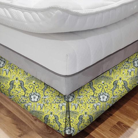 Kruger Lime Bed Base Valance