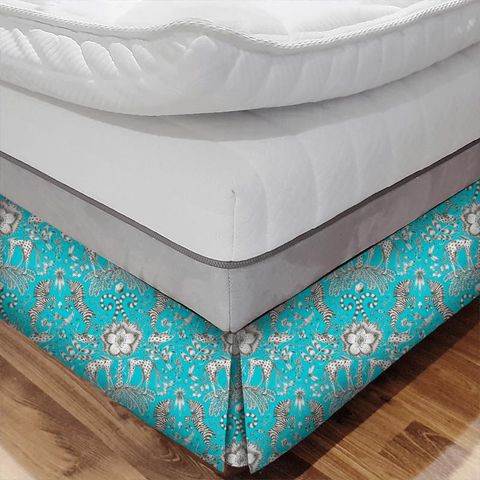 Kruger Teal Bed Base Valance