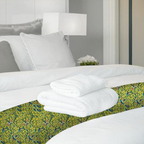 Rousseau Lime Bed Runner