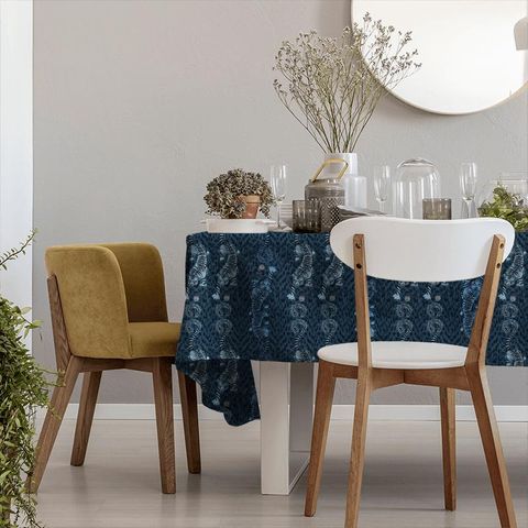 Tigris Navy Tablecloth