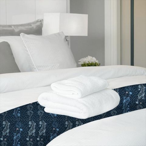 Tigris Navy Bed Runner