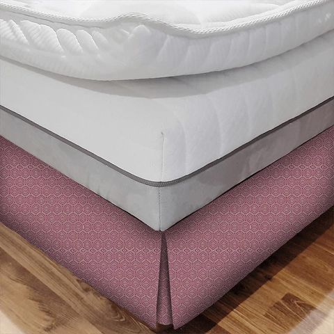 Lunar Raspberry Bed Base Valance