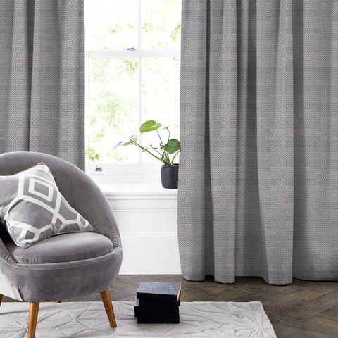 Orbit Charcoal Made To Measure Curtain