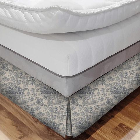 Woodsford Denim Bed Base Valance