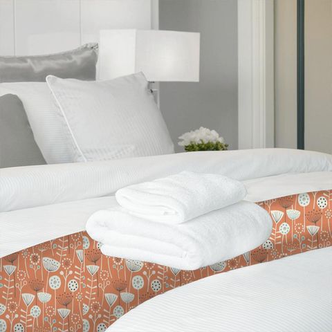 Bergen Burnt Orange Bed Runner