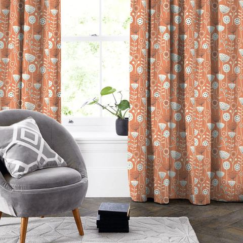 Bergen Burnt Orange Made To Measure Curtain