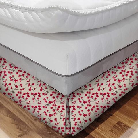 Como Cherry Bed Base Valance