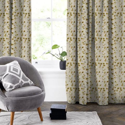 Como Ochre Made To Measure Curtain