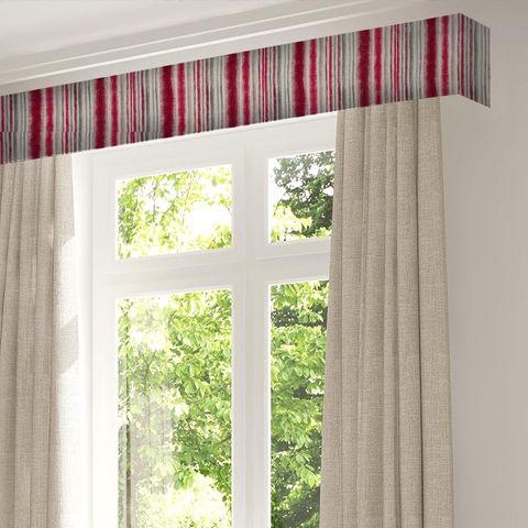 Garda Stripe Cherry Pelmet