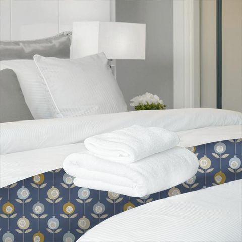 Pepino Sky/Cinnamon/Ink Bed Runner