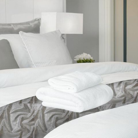 Mercury Ivory Bed Runner