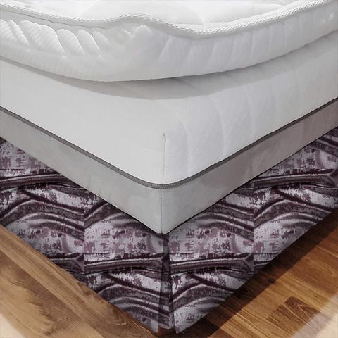 Mercury Mauve Bed Base Valance