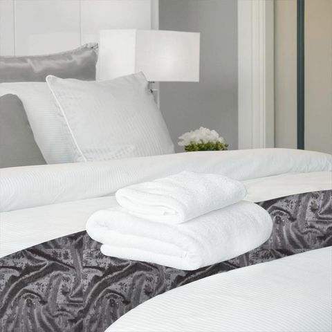 Mercury Silver Bed Runner