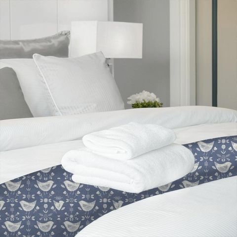 Narvik Blue Bed Runner