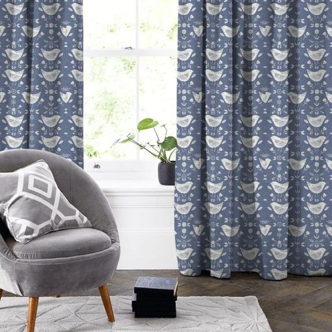 Narvik Blue Made To Measure Curtain