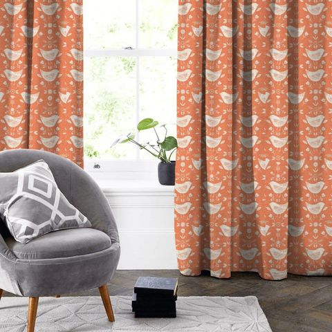 Narvik Burnt Orange Made To Measure Curtain