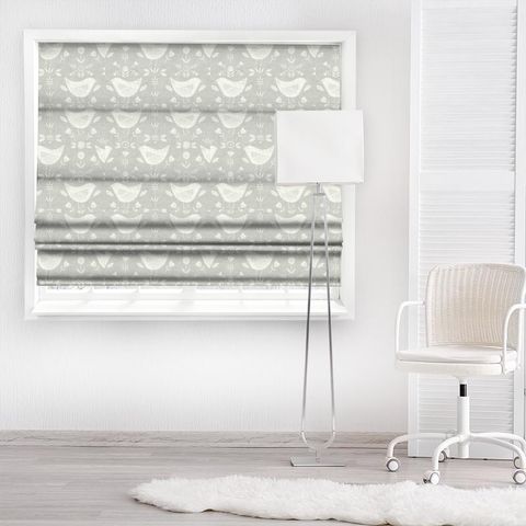 Narvik Grey Made To Measure Roman Blind