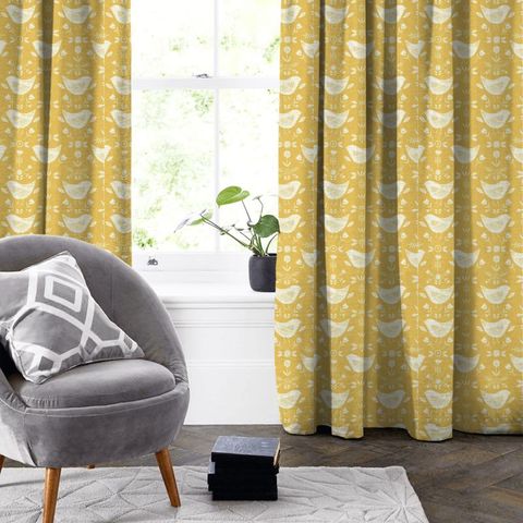 Narvik Ochre Made To Measure Curtain