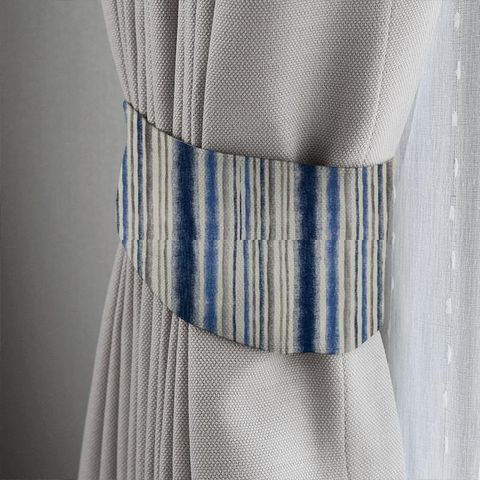 Garda Stripe Indigo Tieback