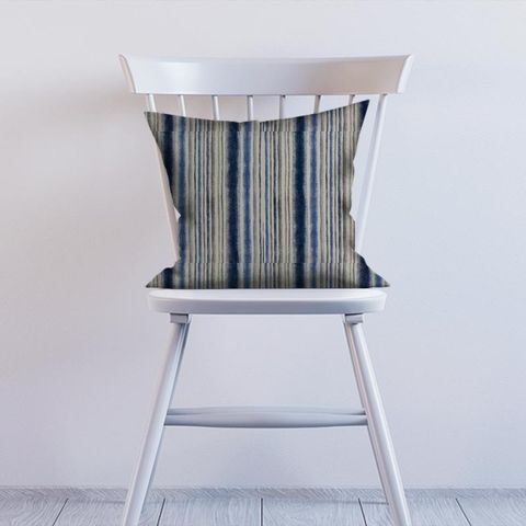 Garda Stripe Indigo Cushion