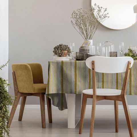 Garda Stripe Ochre Tablecloth