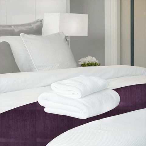 Glamour Aubergine Bed Runner