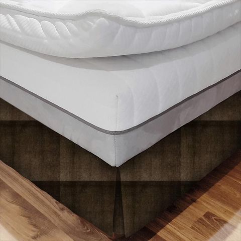 Glamour Chocolate Bed Base Valance