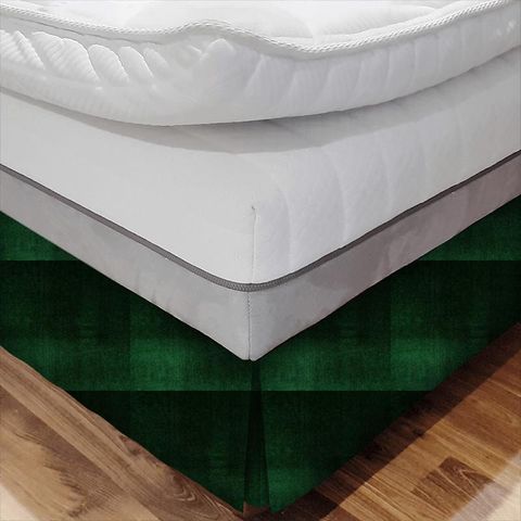 Glamour Emerald Bed Base Valance