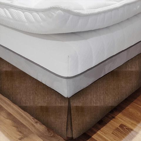 Glamour Latte Bed Base Valance