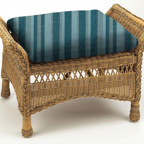 St James Stripe Teal Box Cushion