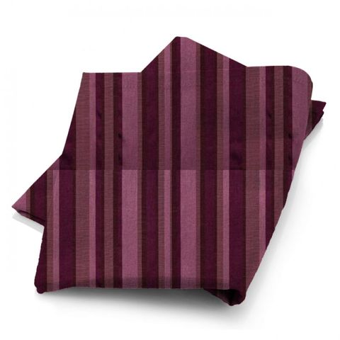 St James Stripe Aubergine Fabric